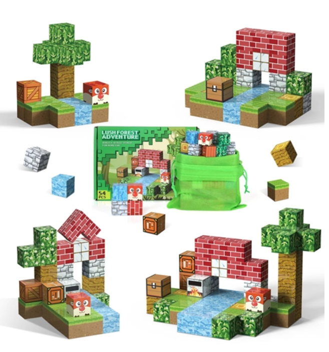 Minecraft Magnetne Kocke – 80 Delova - Image 4