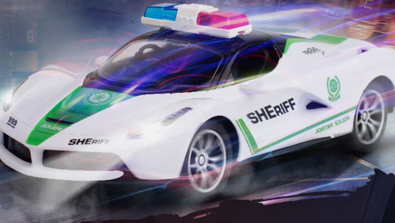 Races RC Policijski Auto – 1:14 Radio Control Model - Image 3