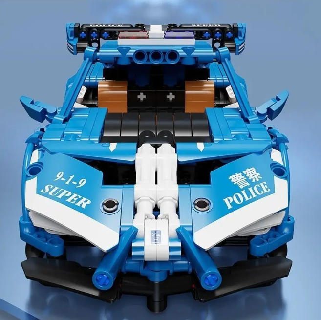 Policijski Auto – Građevinski Set