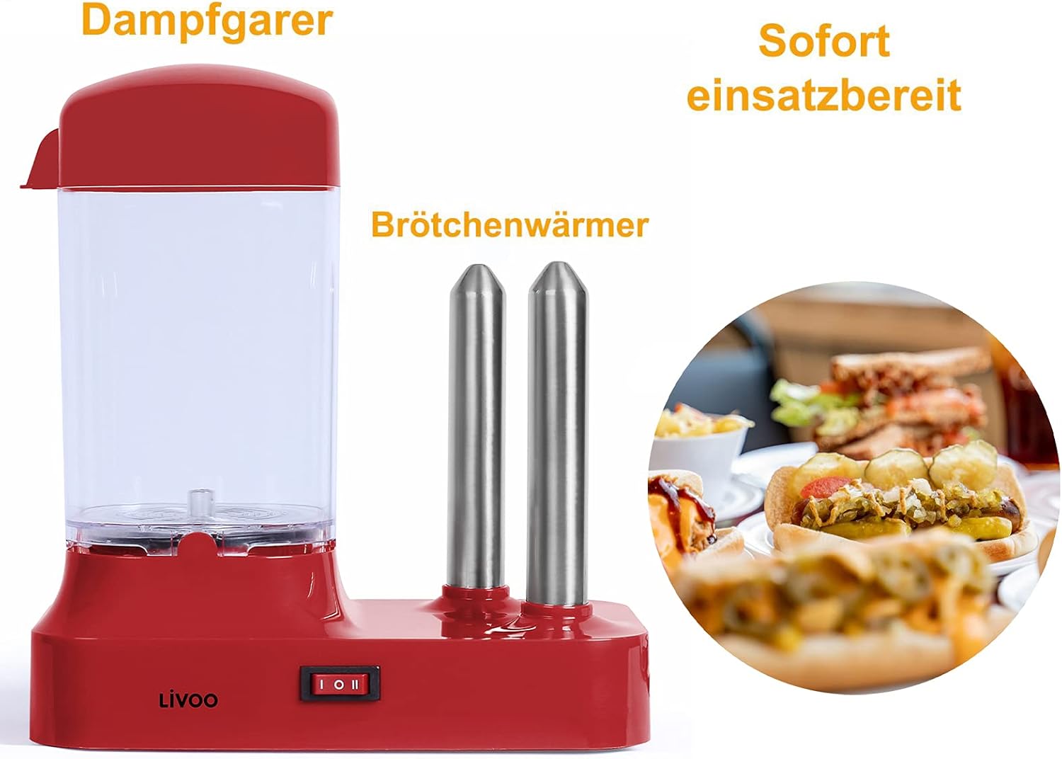 Mašina za hot dog 450W - Image 2