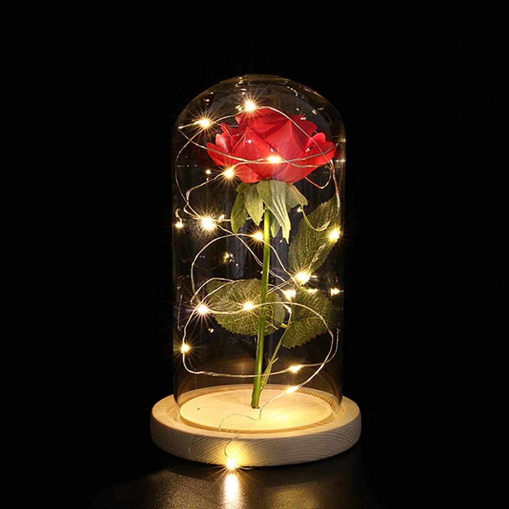 Večna Ruža u Staklenoj Kupoli sa LED Svetlima - Image 3