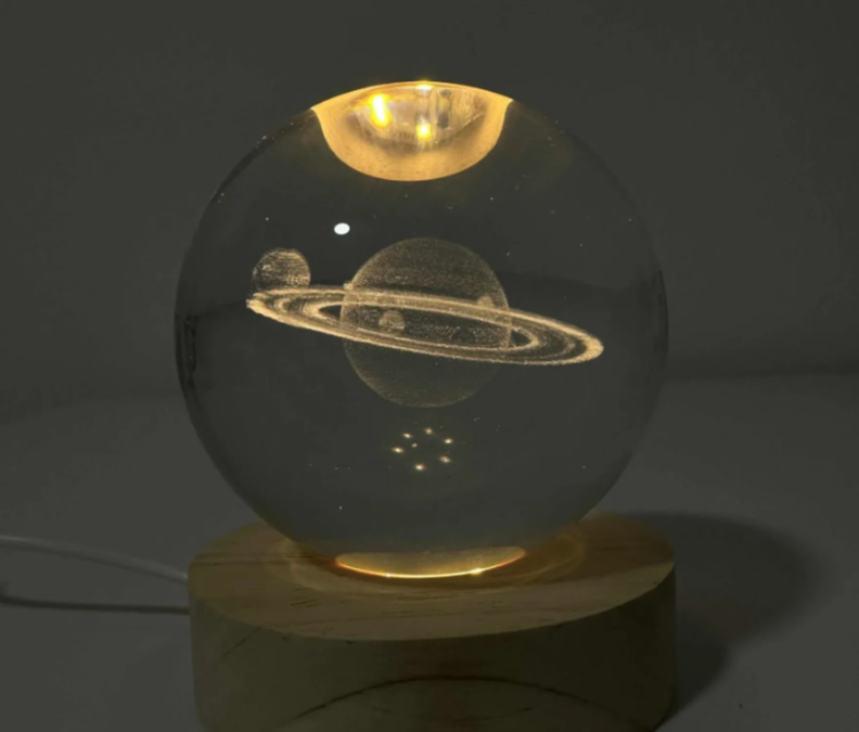 3D Kristalna Lampa – Svemir i Planete - Image 3