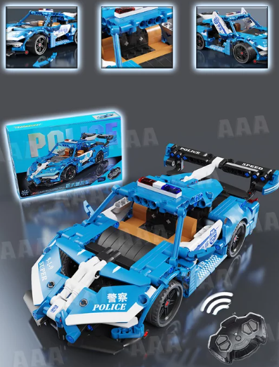 Policijski Auto – Građevinski Set - Image 3
