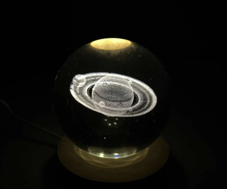 3D Kristalna Lampa – Svemir i Planete - Image 4