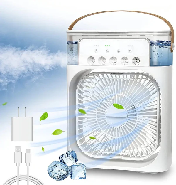 4u1 Ventilator mini klima osvezivač i lampa - Image 3