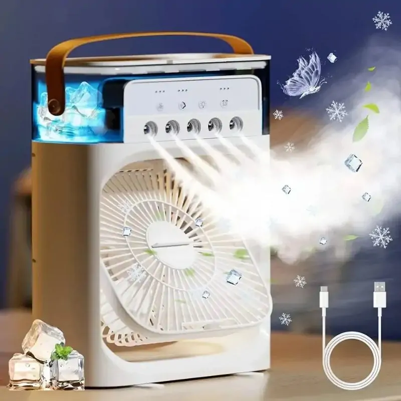 4u1 Ventilator mini klima osvezivač i lampa - Image 5