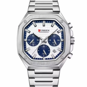 Curren 8459 Silver - Men's Chronograph Watch
