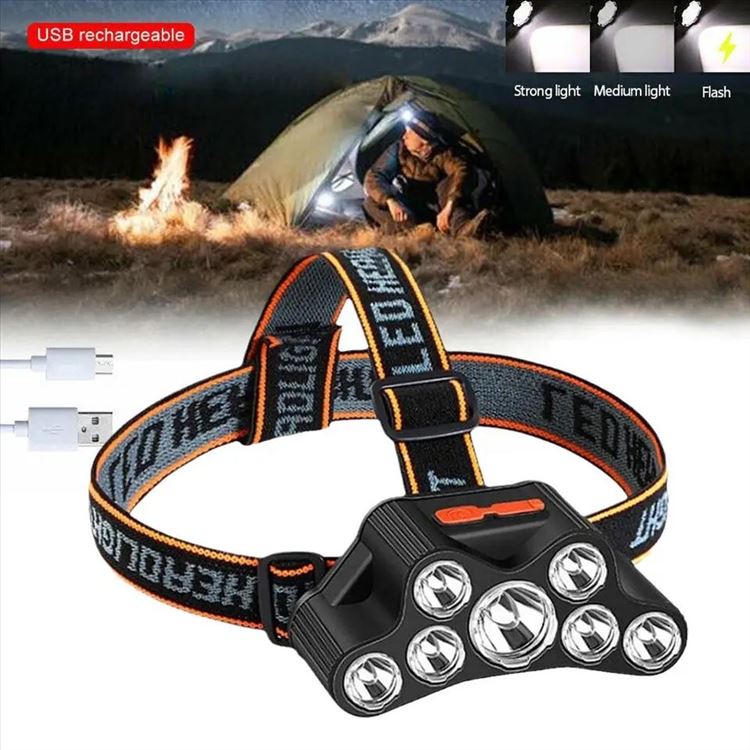 Baterijska punjiva led lampa za glavu