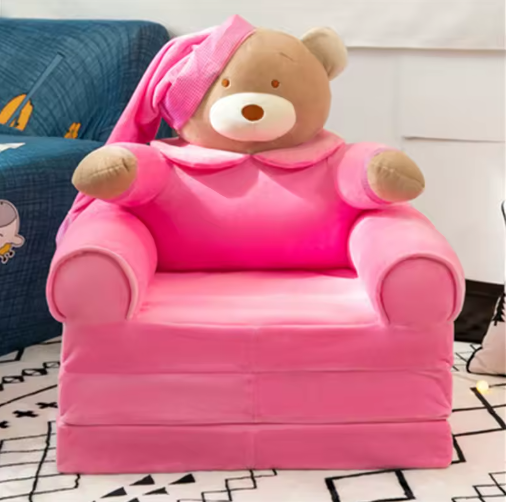 Dečija sklopiva fotelja/sofa „Teddy Bear“ - Image 3