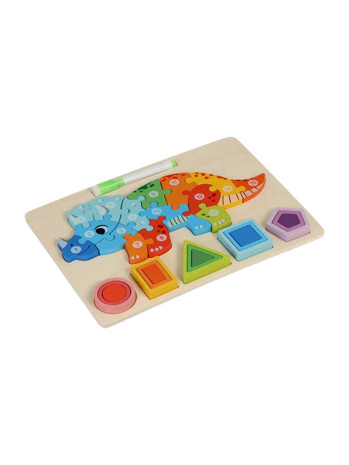 Drvena 3D Slagalica – Oblik i Geometrija - Image 2