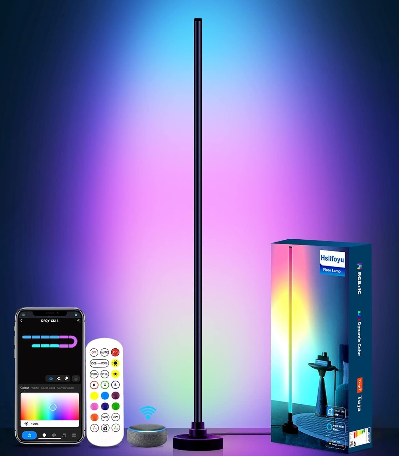 LED Ugaona Podna Lampa RGBW