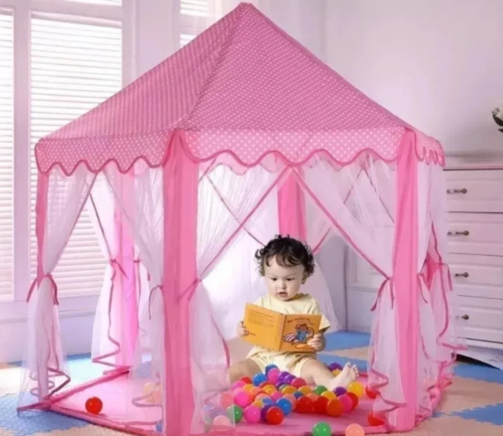 Prince & Princess Castle Tent – Dečiji Šator za Igru (Unutra & Napolju) - Image 3