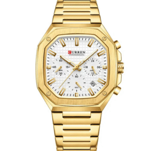 CURREN 8459 Gold - Men's Chronograph Watch