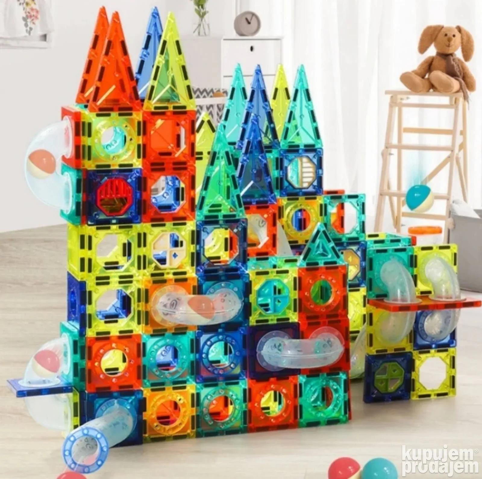 Svetleći Magnetni Set - 96 Delova
