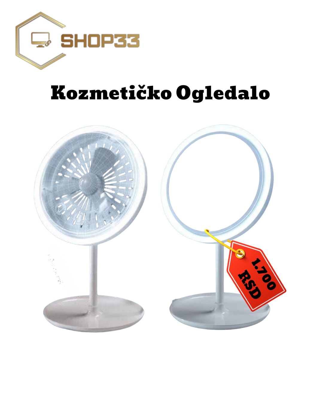 3u1 Kozmetičko Ogledalo