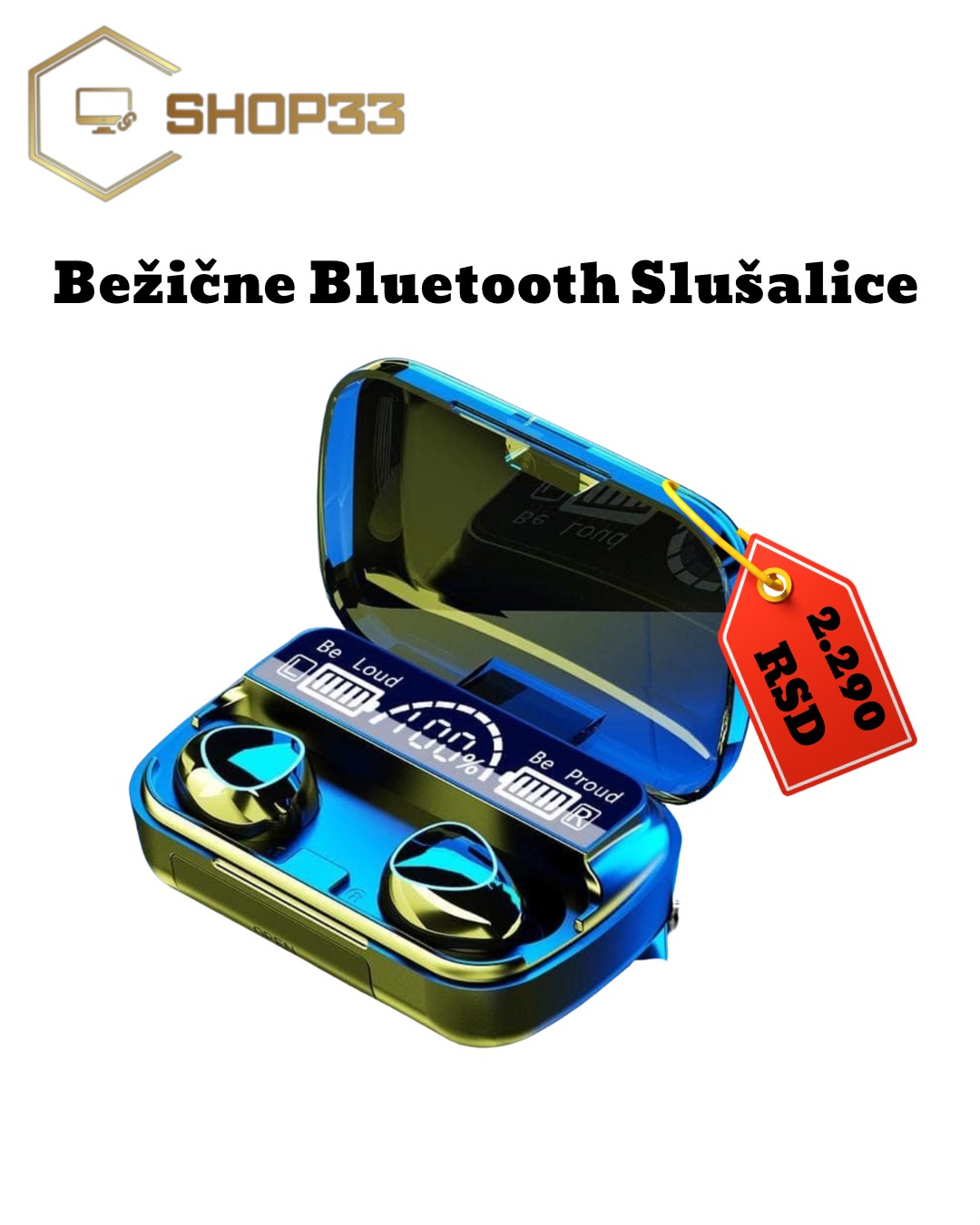 Bežične Bluetooth Slušalice M10