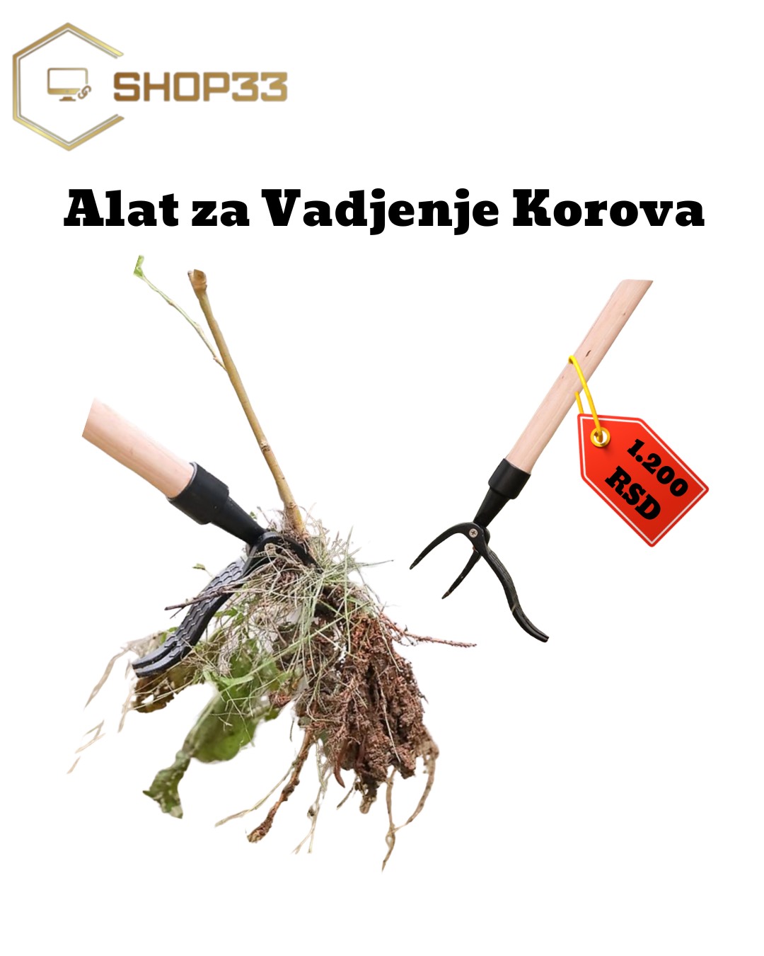 Alat za Vadjenje Korova sa Korenom