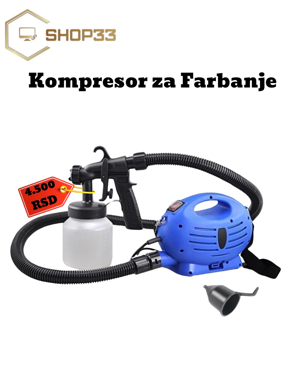 Kompresor Za Krečenje Farbanje Paint Zoom