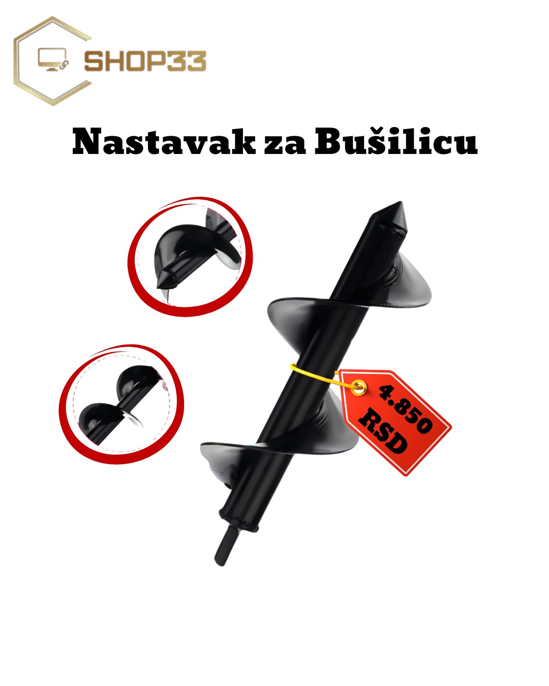 Nastavak za Bušilicu – Bušilica za Baštu