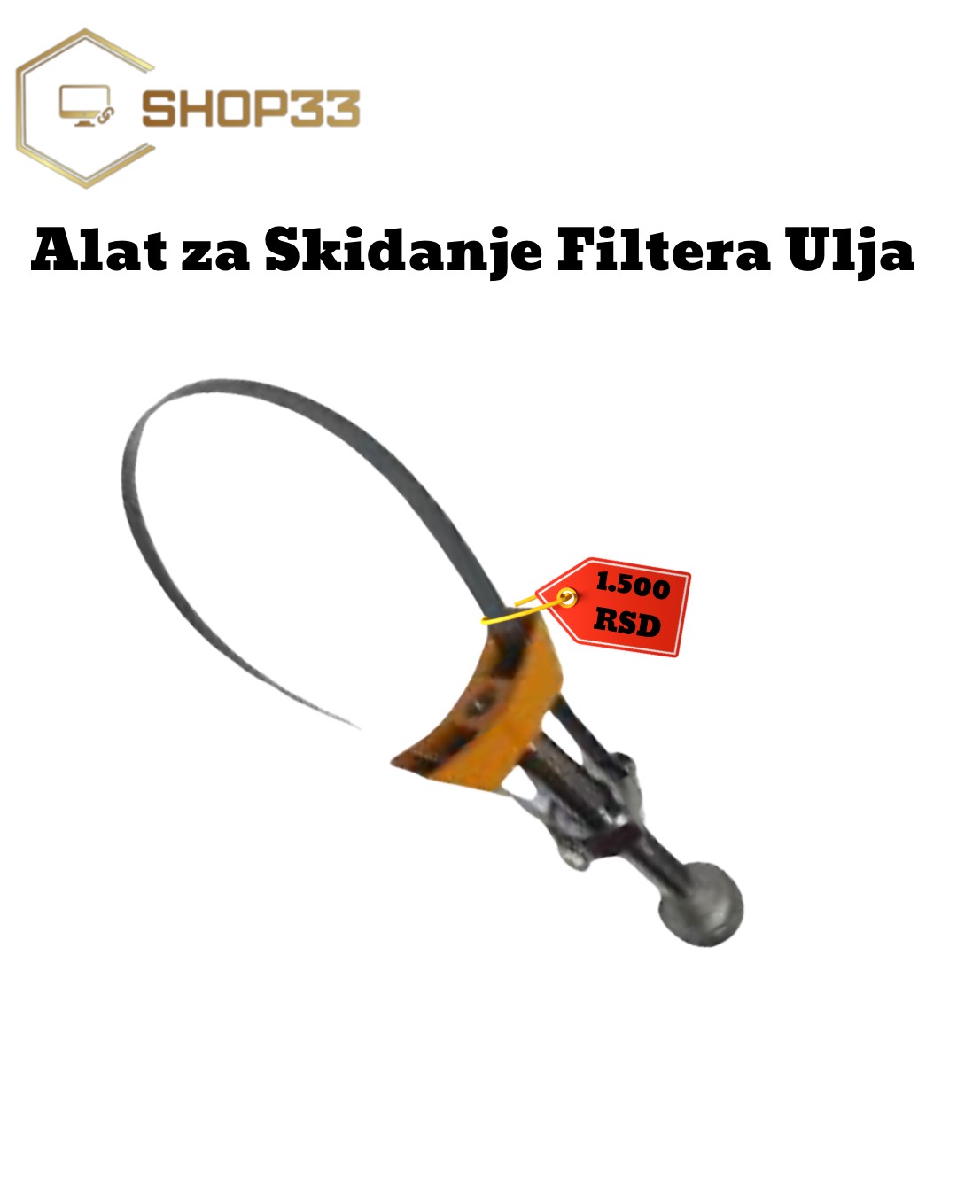Profesionalni alat za skidanje filtera ulja DINGQI – 50–150 mm
