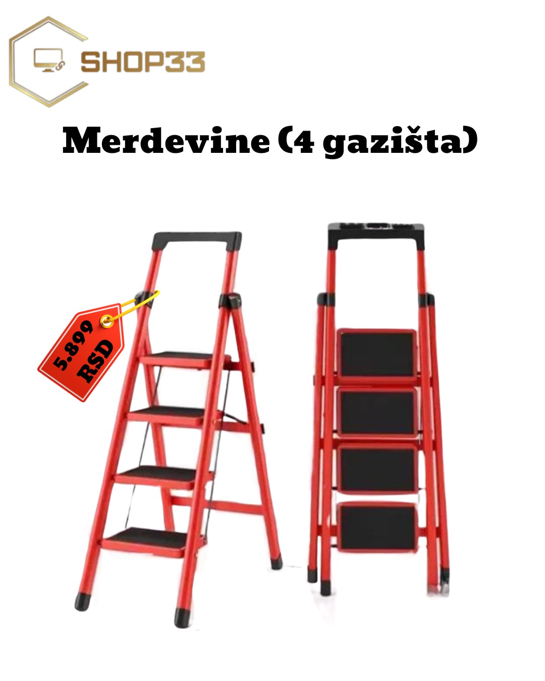 Sklopive Merdevine sa Četiri Gazišta