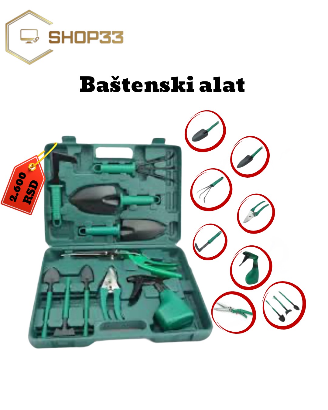 Komplet baštenskih alata – sve što vam treba za baštovanstvo
