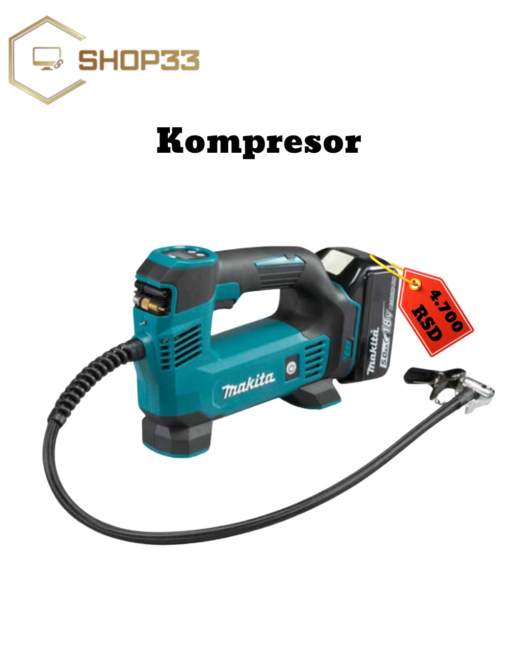 Bežični Digitalni Kompresor – Precizno Pumpanje Bilo Gde